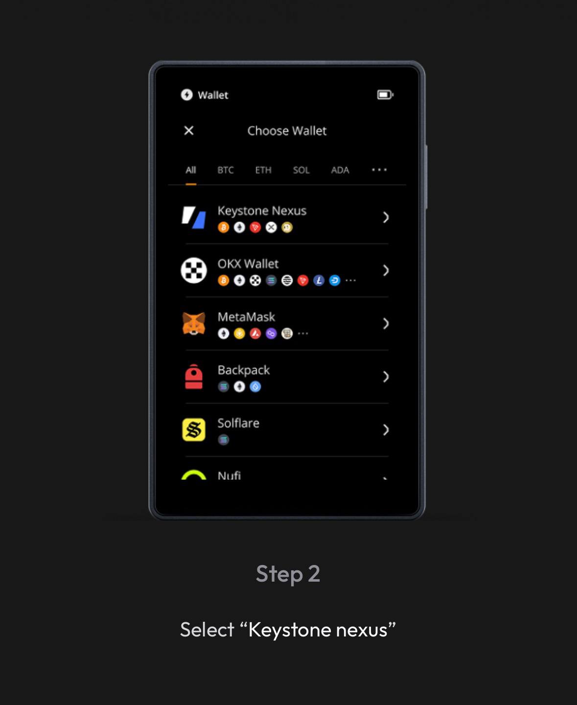 Choose Wallet